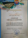Благодарность  от главы города за высокий профессионализм и творческое отношение к делу обучения и воспитания школьников, 2018г.